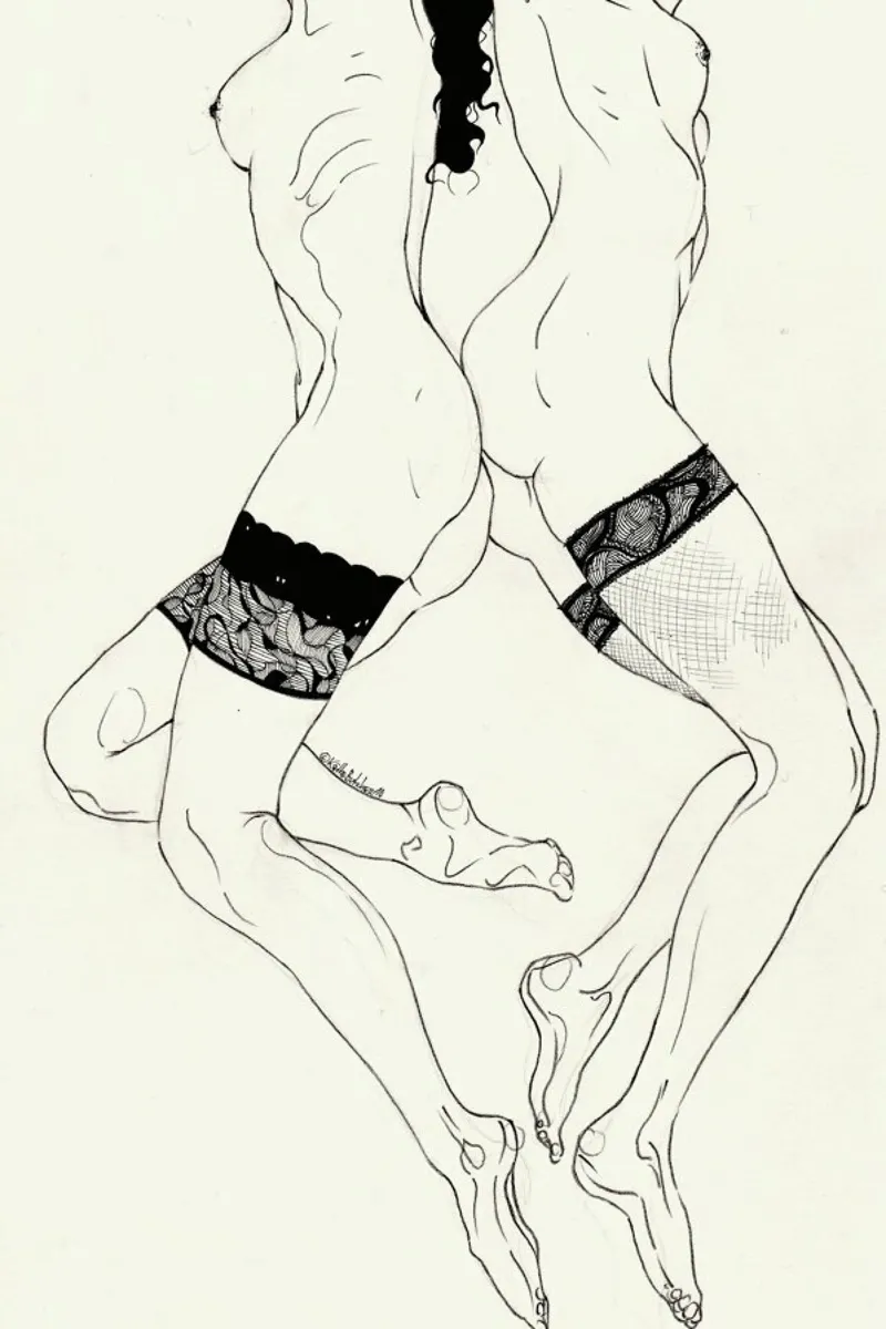 Leg Sketch Two alluminio dibond da Kaethe Butcher