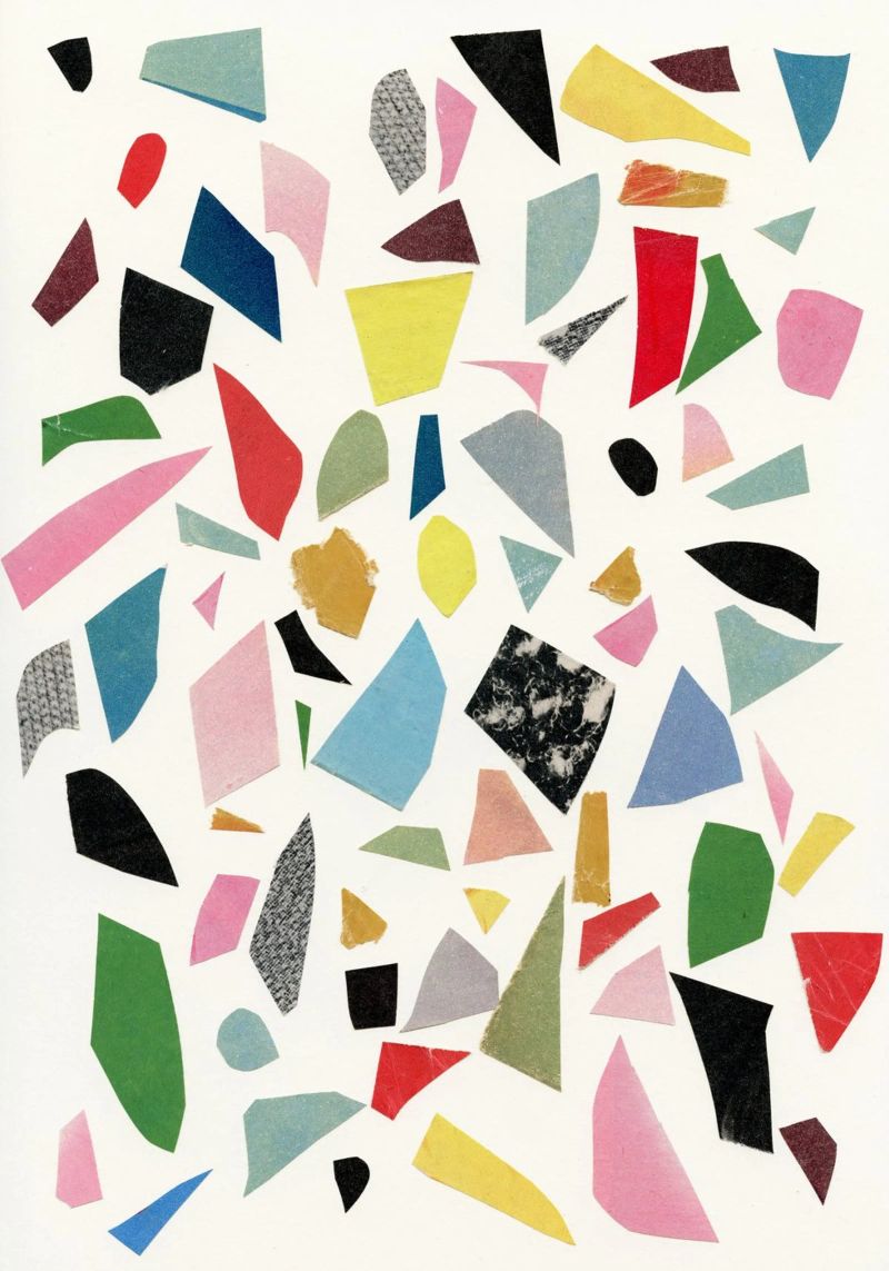 White Terrazzo poster da Cassia Beck Collage