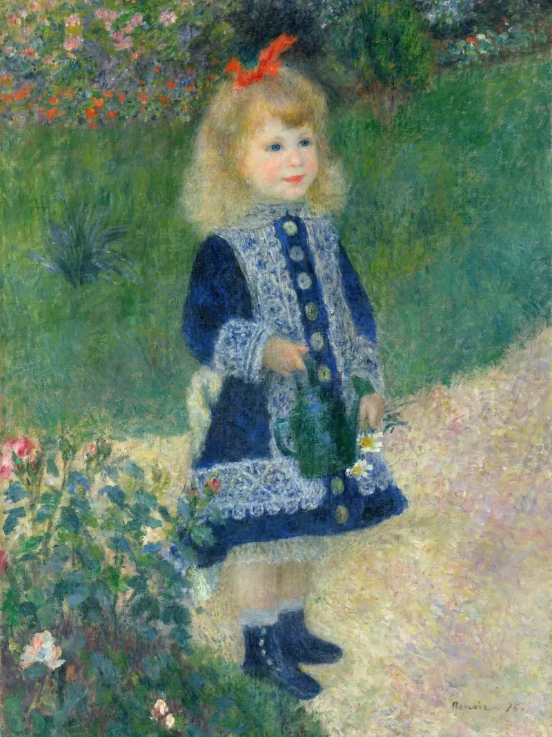 Auguste Renoir - Ein Mädchen mit einer Gießkanne Hahnemühle von Timeless Artworks