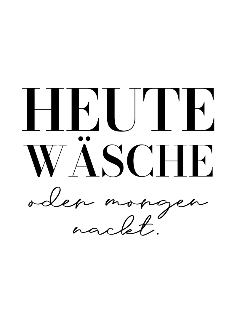 Heute Wäsche oder morgen nackt carta hahnemühle da BAINAI