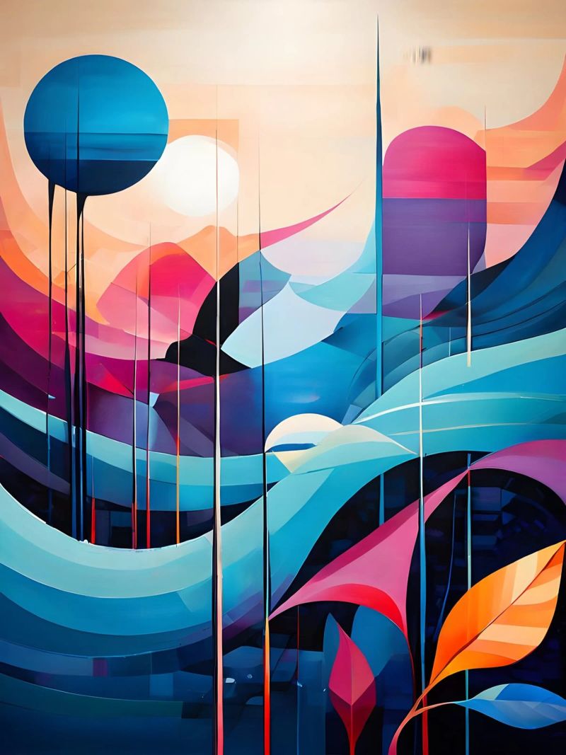 Vibrant Horizons poster by Artistic-shop