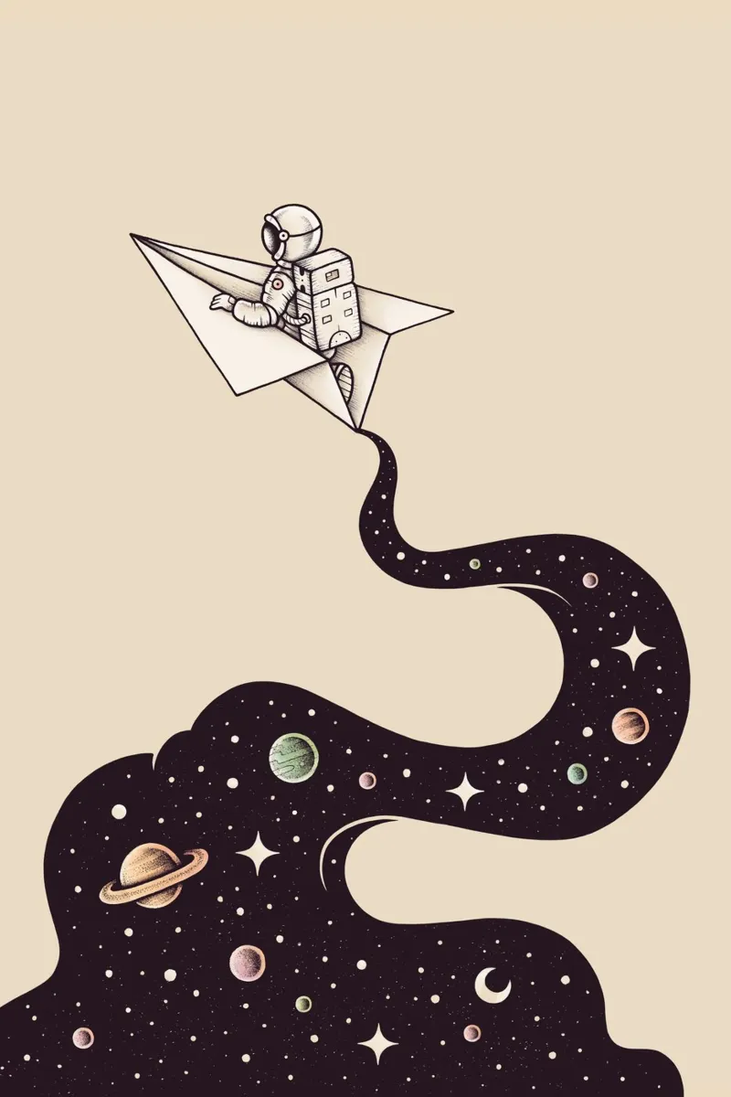 Enkel Dika - Cosmic Journey pellicola backlit da The Artcircle