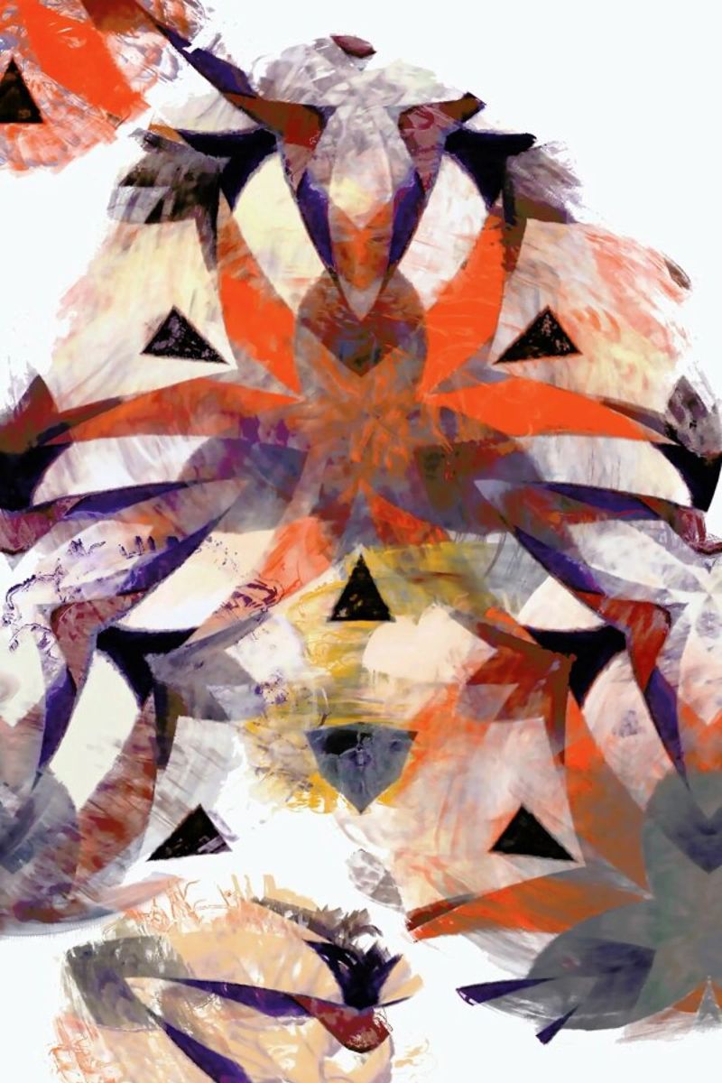 Abstract Sketch 4 carta hahnemühle da In Full Color