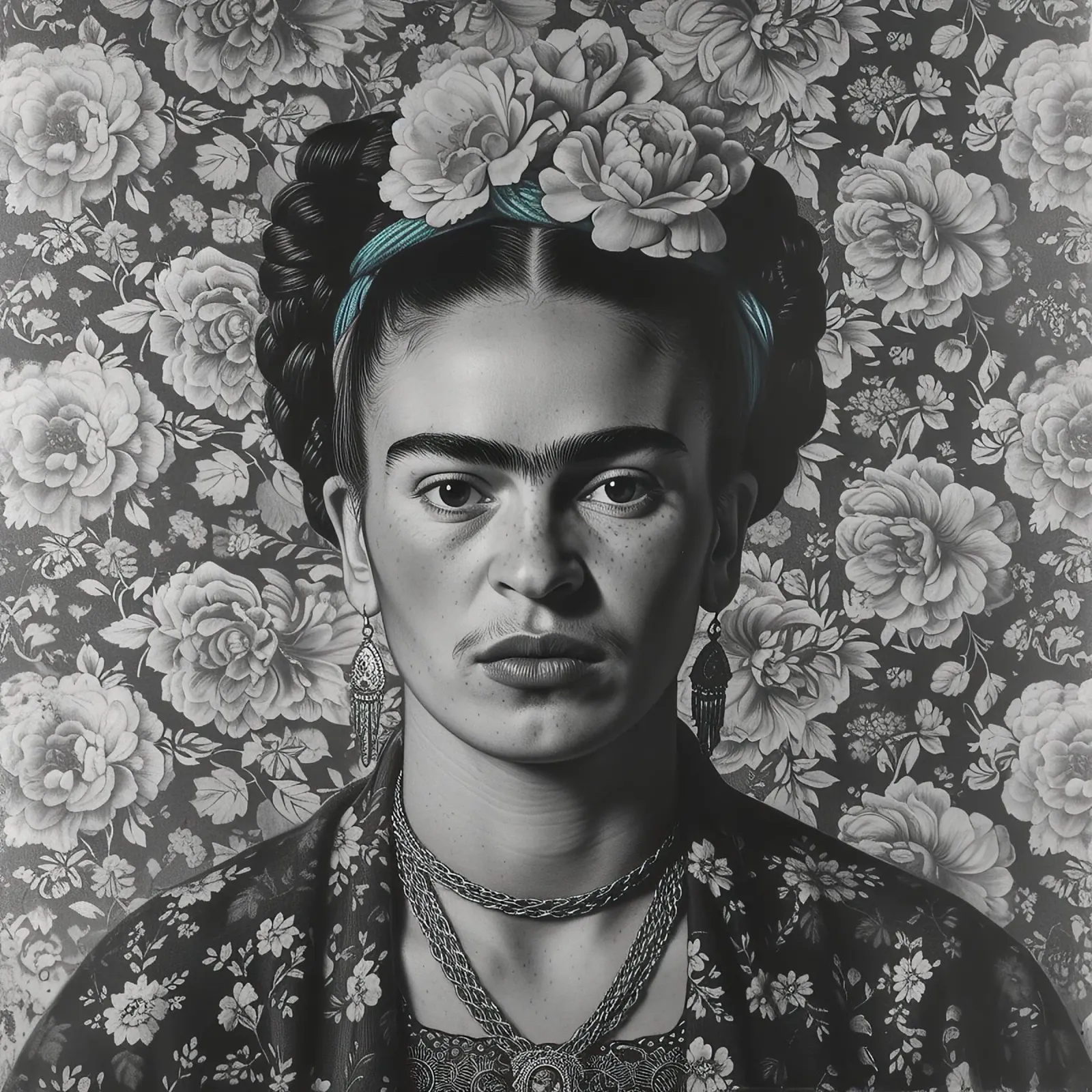 Frida Kahlo "Timeless Spirit" hahnemühle by Fantasias Florales