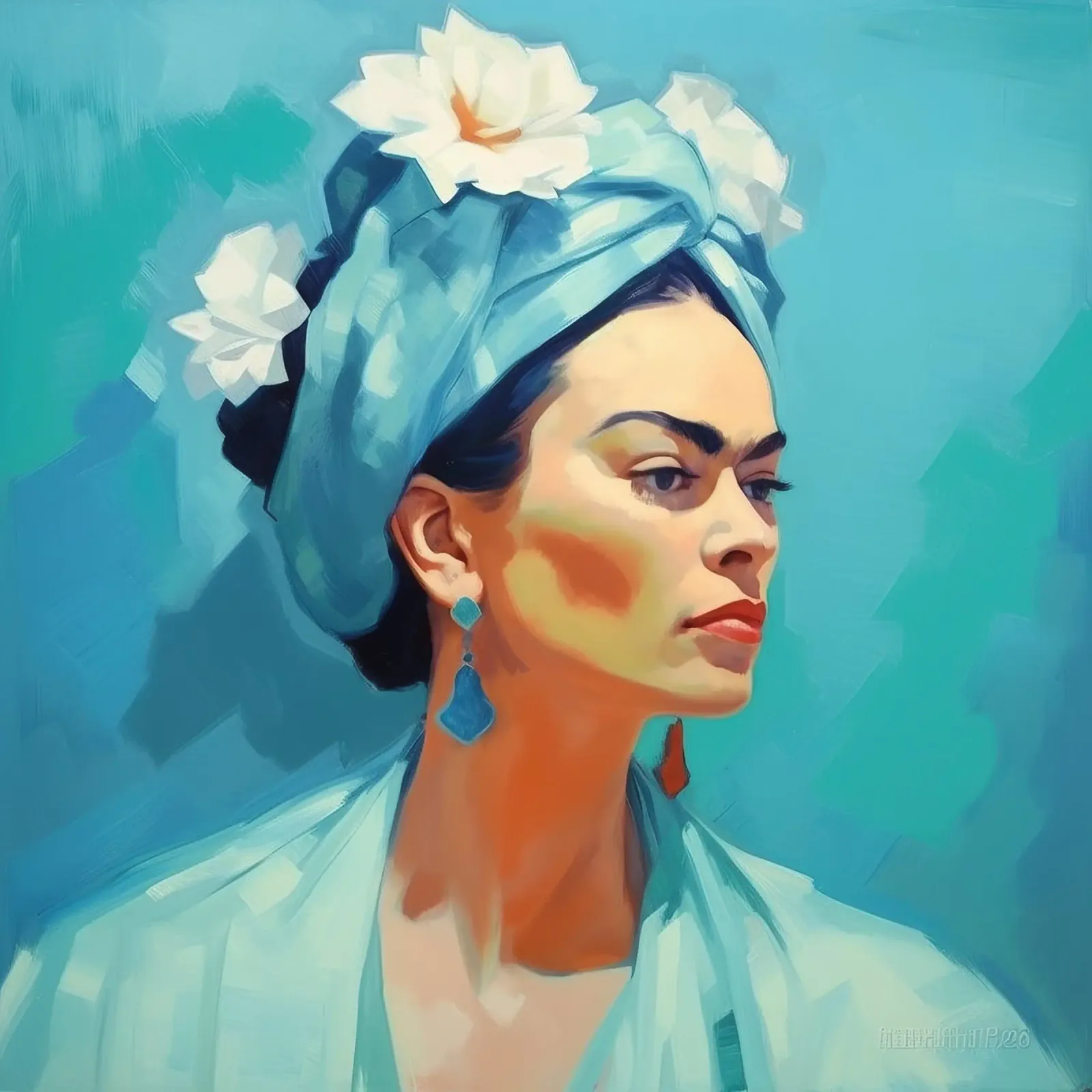 Frida Kahlo "Soulful Rebellion" poster by Fantasias Florales