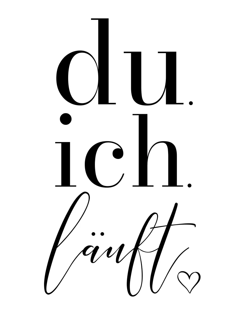 Du ich läuft hahnemühle by BAINAI