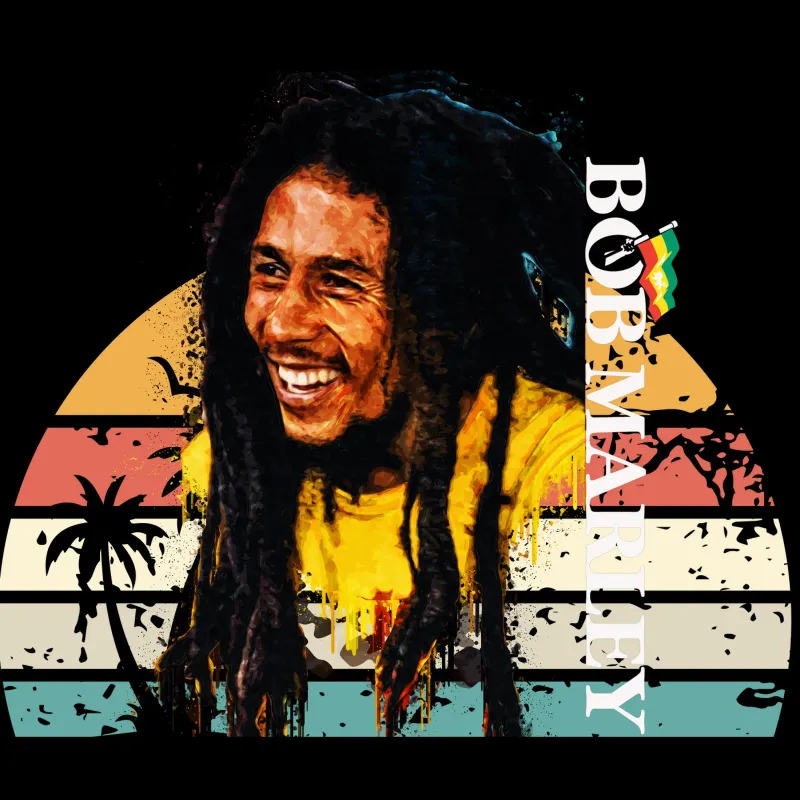 Bob Marley pellicola backlit da Gunawan Rb