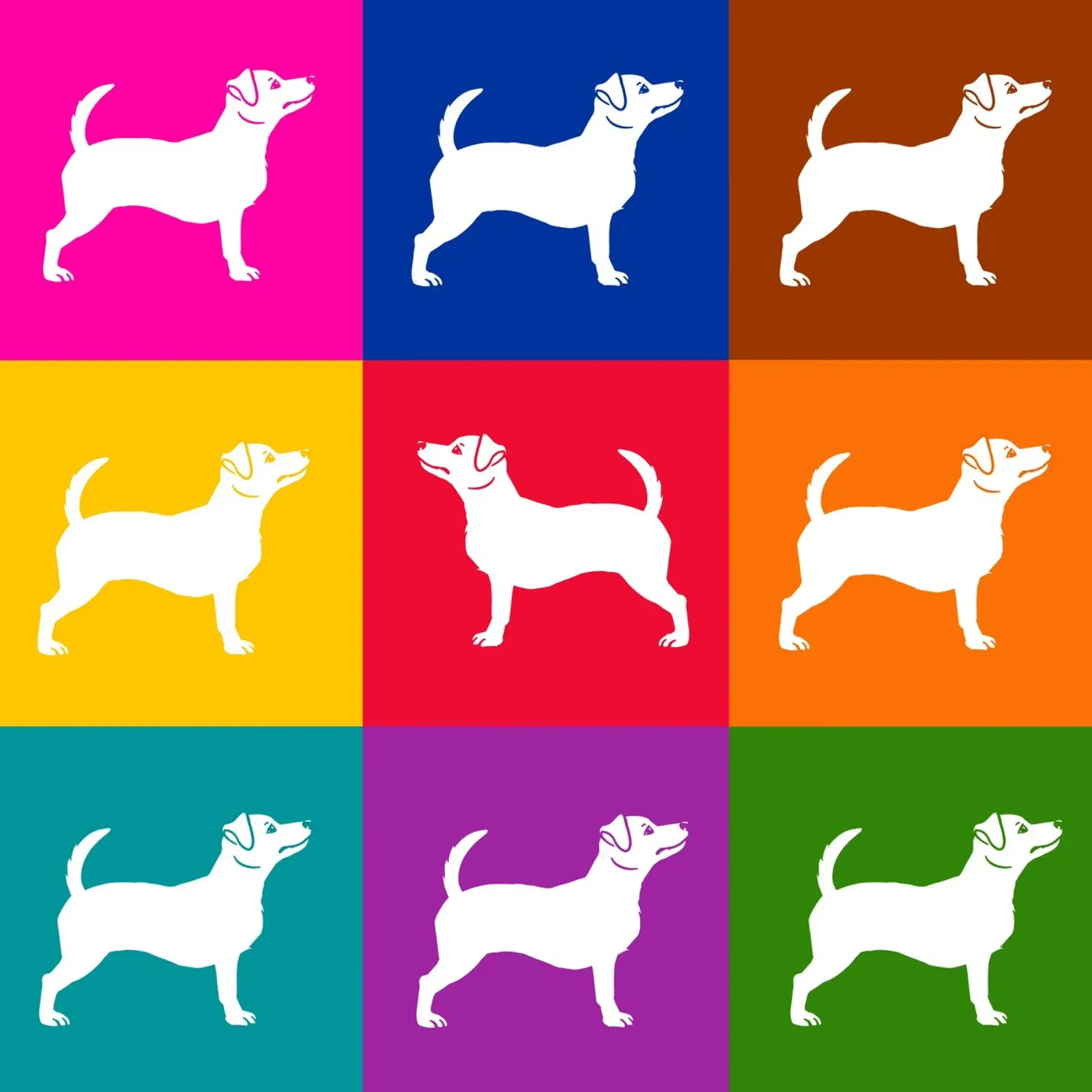 Jack Russell poster con telaio in alluminio da Pop dogs