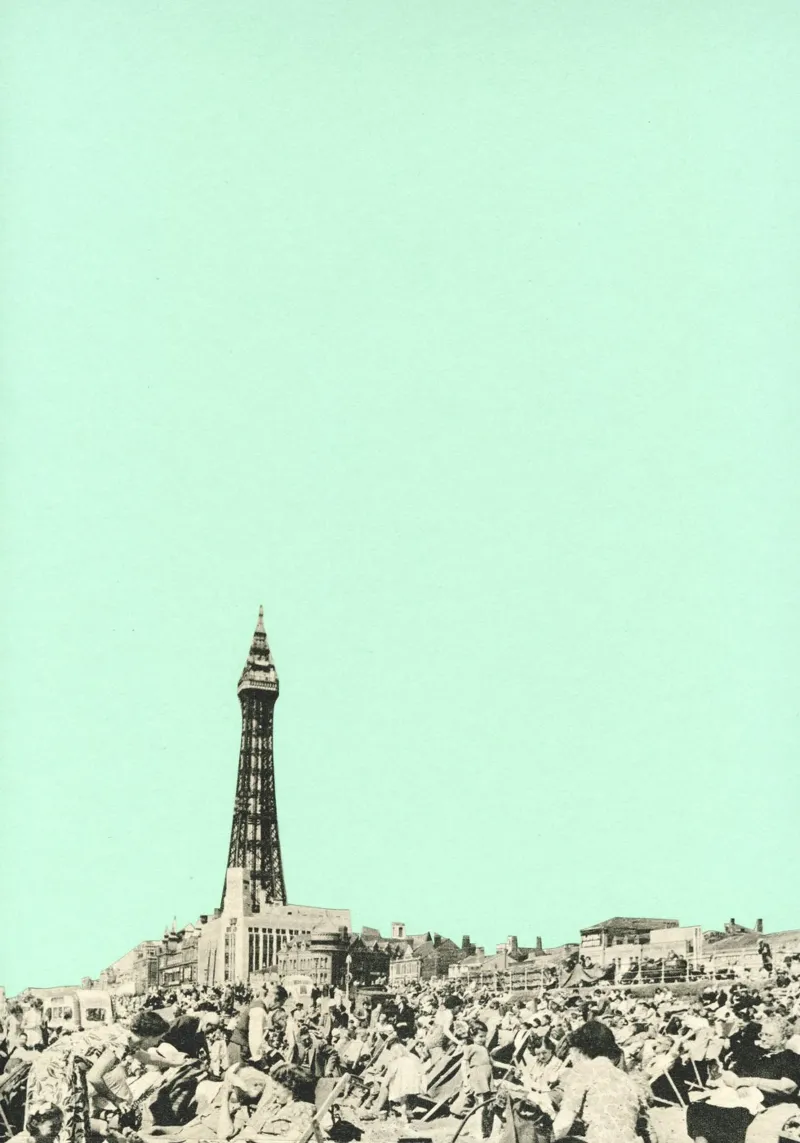 Blackpool poster con telaio in plastica da Cassia Beck Collage