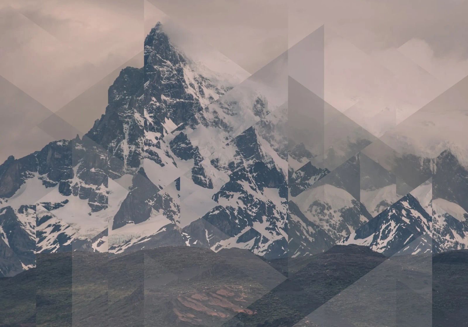 Mania Landscapes Scattered 1 Puerto Natales (Chile) poster by Mania Print Collection