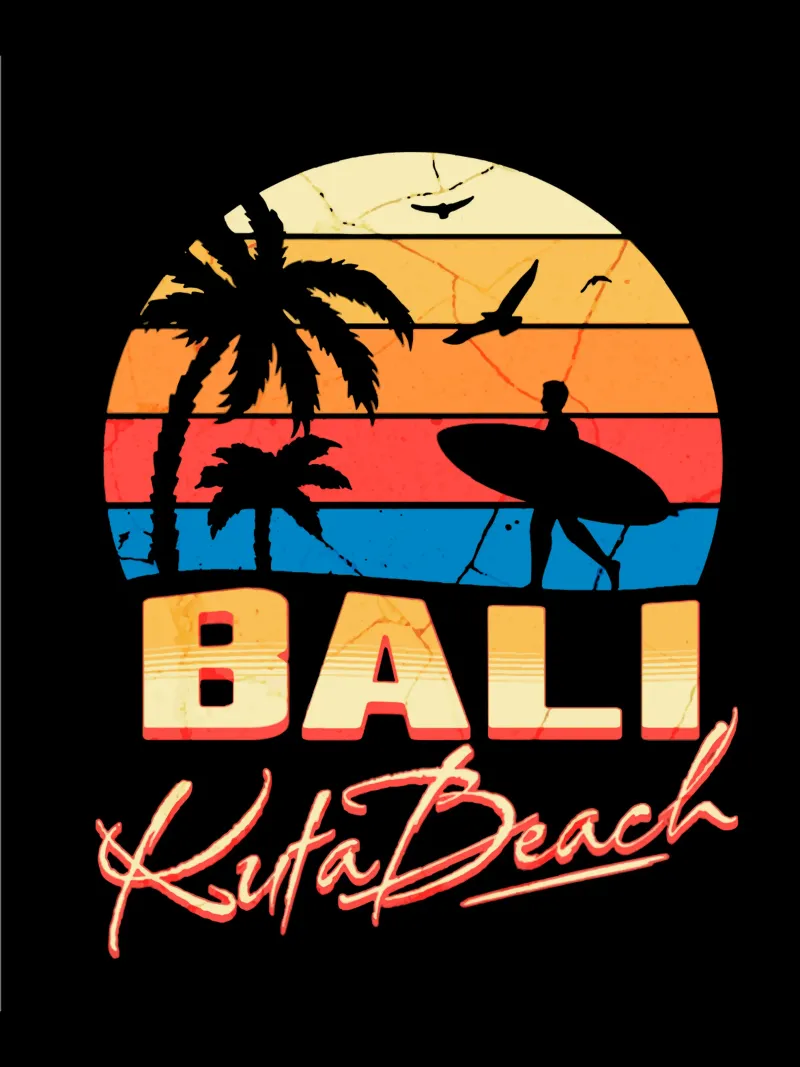 Bali Spiaggia di Kuta pellicola backlit da Gunawan Rb