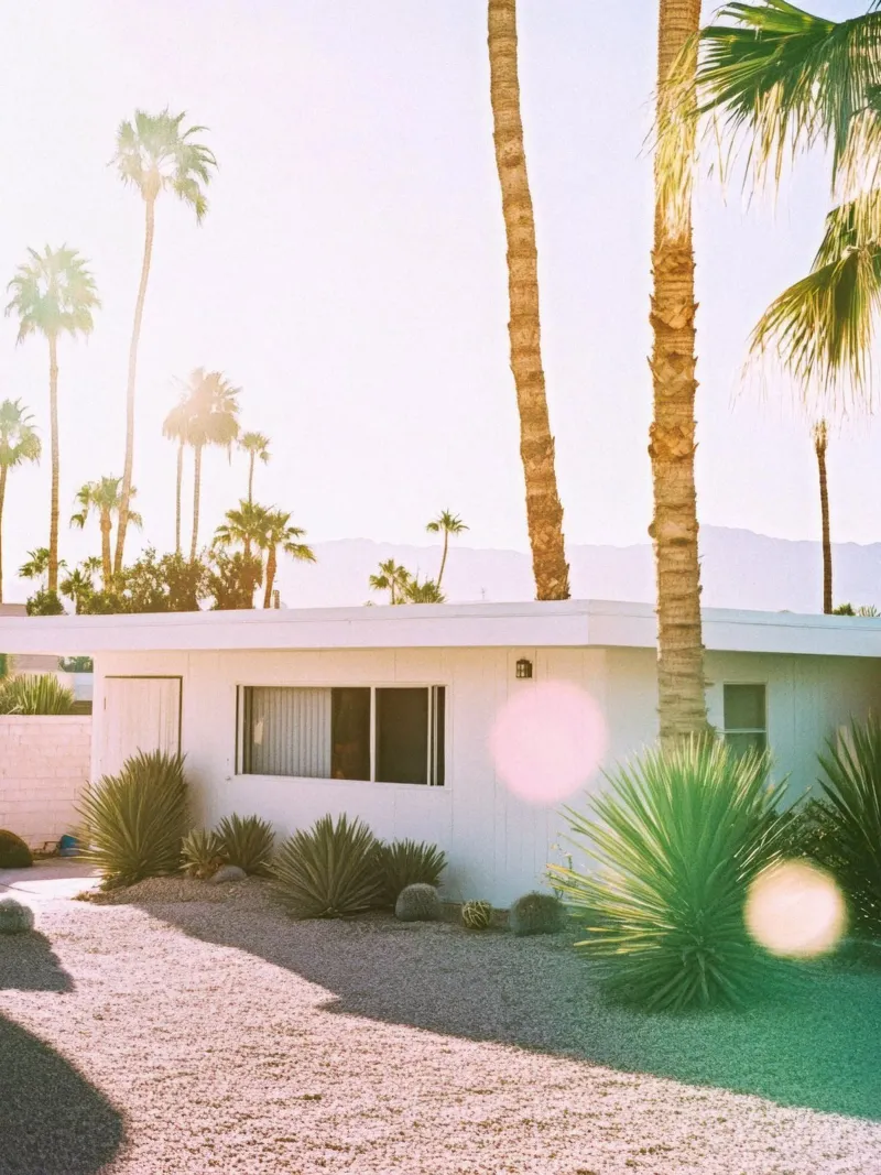 Palm Spring House pellicola backlit da Minimalistic