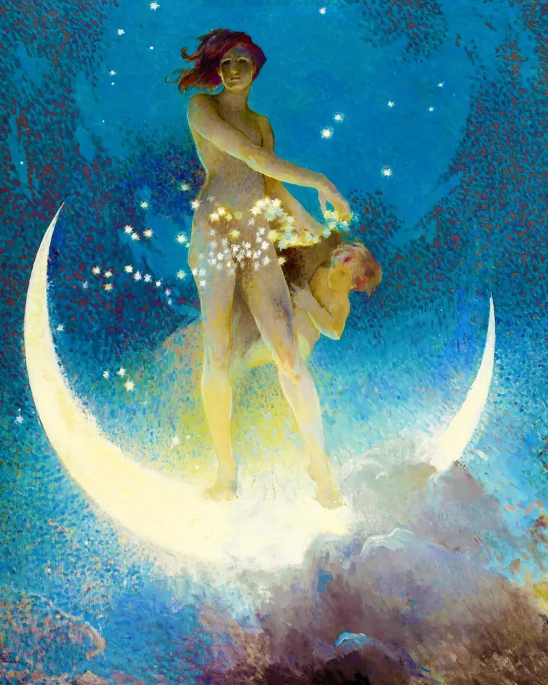 Stelle sparse di primavera di Edwin Blashfield carta hahnemühle da Jolie Prints