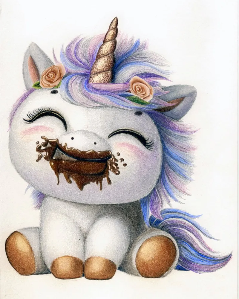 Il cioccolato rende felici poster con telaio in plastica da Graphit und Farbe