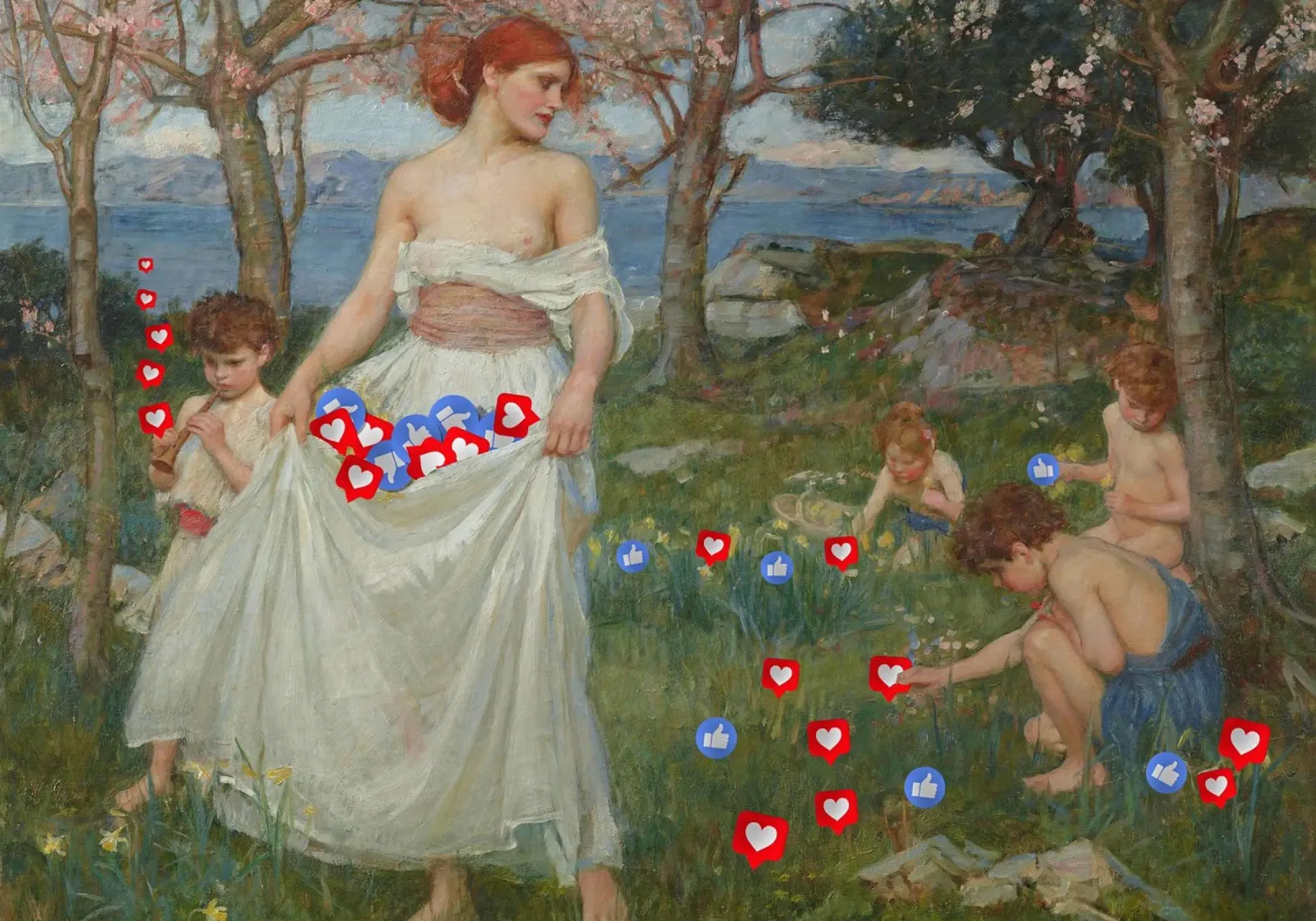 Collecting likes poster con telaio in alluminio da Dikhotomy