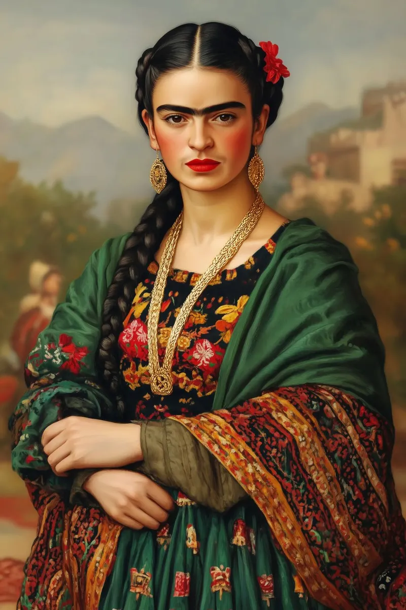 Frida, l'anima del Messico poster con telaio in legno da Carinaprint