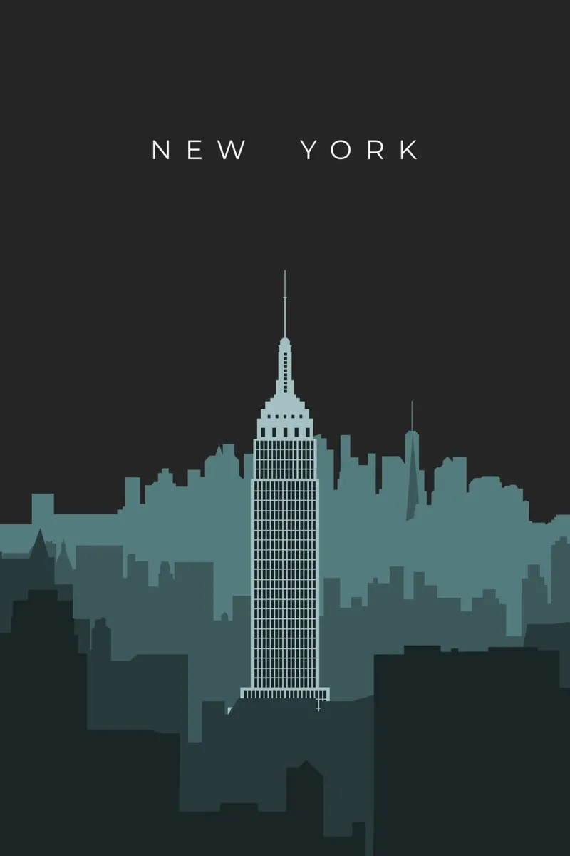 New York pellicola backlit da minimalist designs