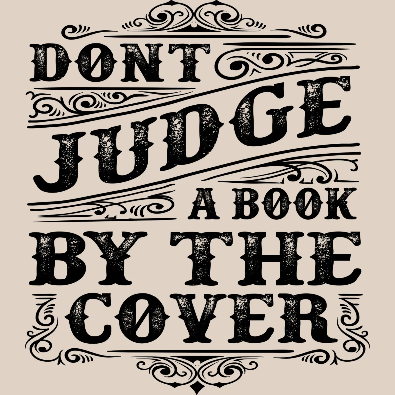 Dont judge book by The Cover canvas with Floater frame by Gunawan Rb