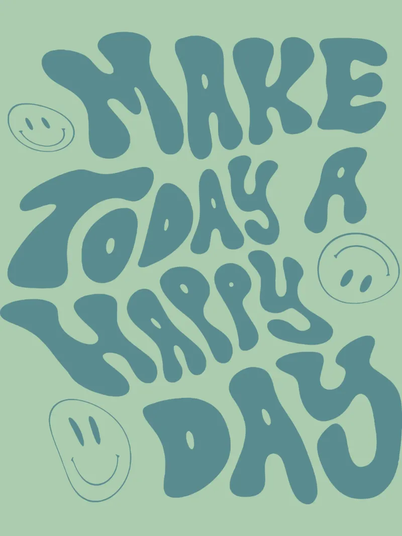 Make Today a Happy day canvas by Gunawan Rb