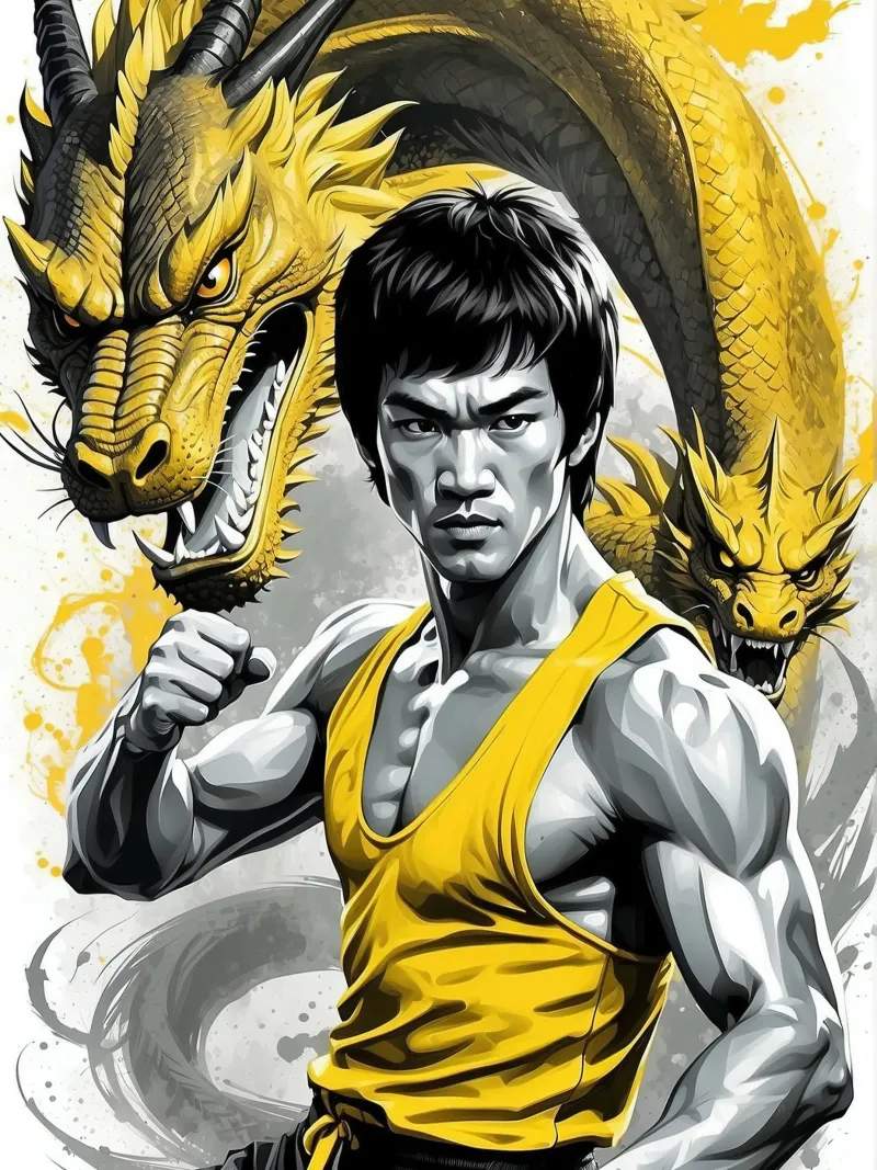 Bruce Lee pellicola backlit da 🎁 ARTVI-SHOP