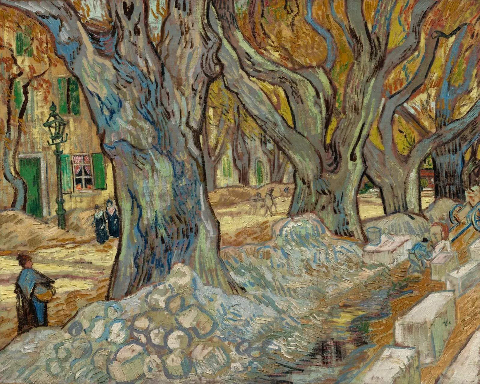 Vincent van Gogh - The Large Plane Trees canvas by Timeless Artworks