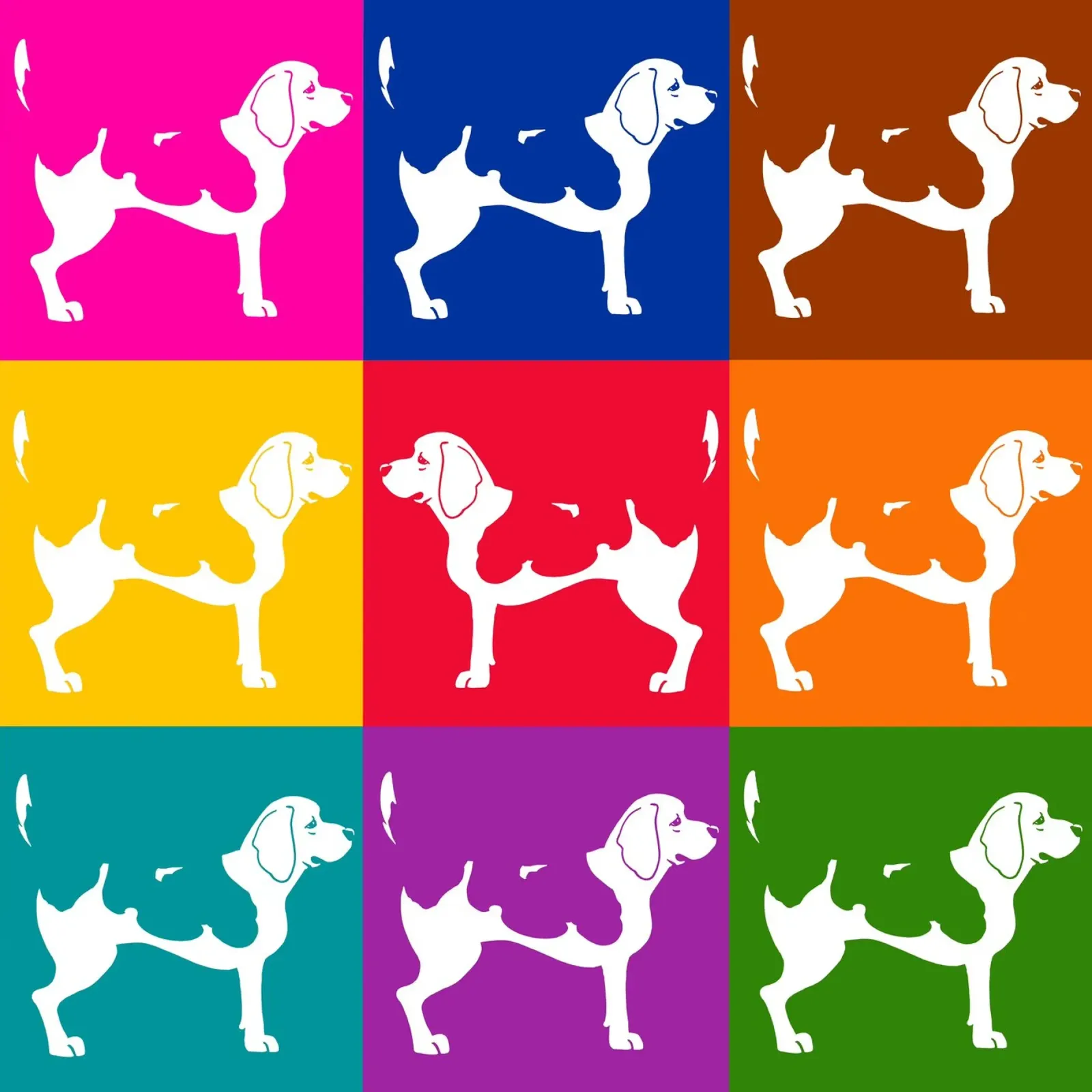 Beagle pellicola backlit da Pop dogs