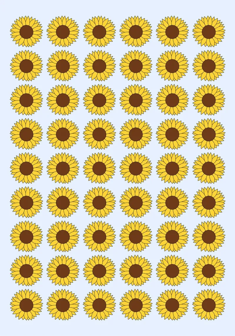 sunflowers poster con telaio in legno da lookingforsunrays