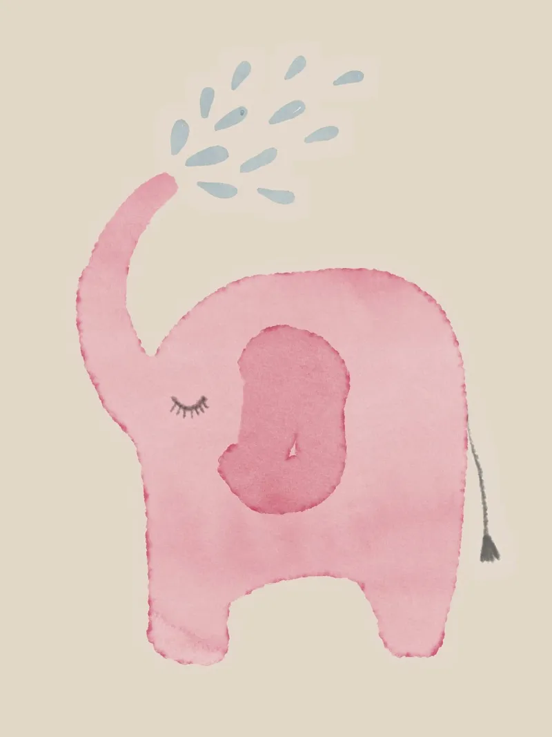 Pink Elephant hahnemühle by Indigo Rain
