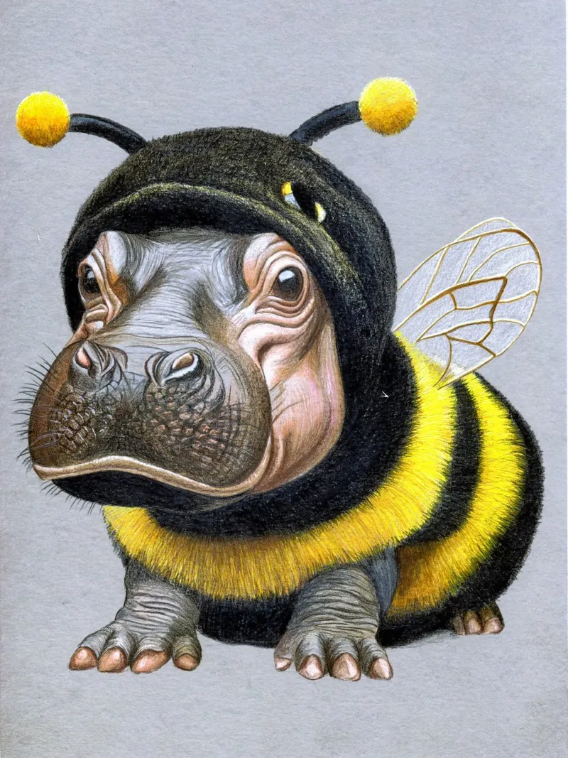Bee Happy pellicola backlit da Graphit und Farbe