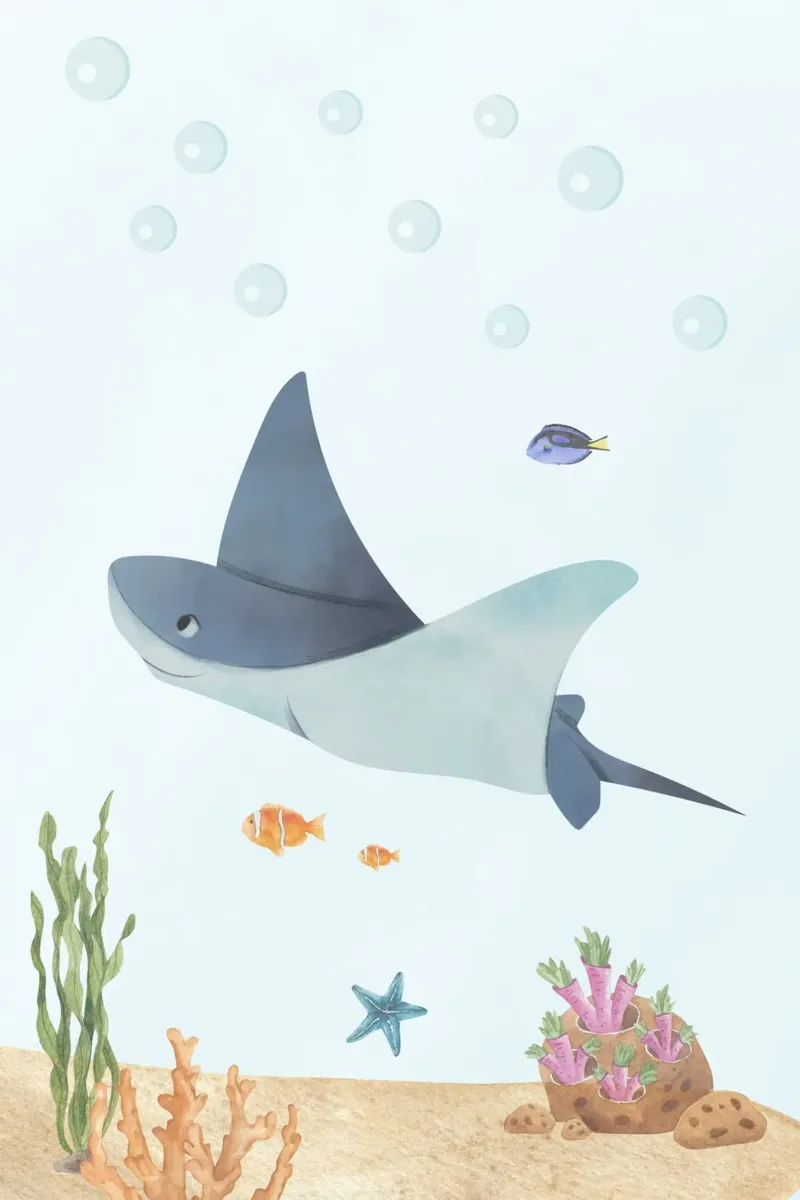 Sunny la mantarraya metacrilato de DesignArt