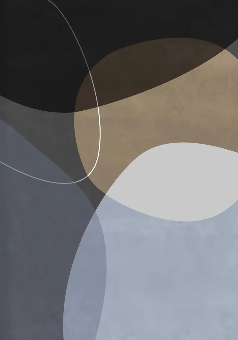Graphic 210Y dark poster con telaio in plastica da Mareike Böhmer