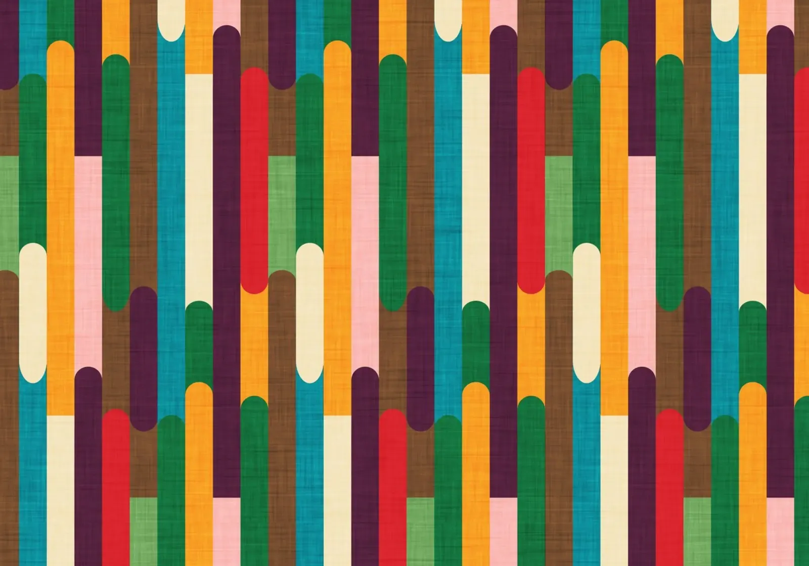 Retro Color Block Popsicle  Sticks Kilim pellicola backlit da susanacosta