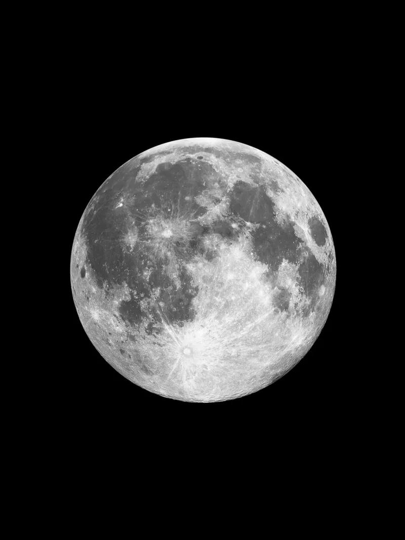 Full Moon Art Print Full Moon Art Print metacrilato de THE MOTIVATED TYPE