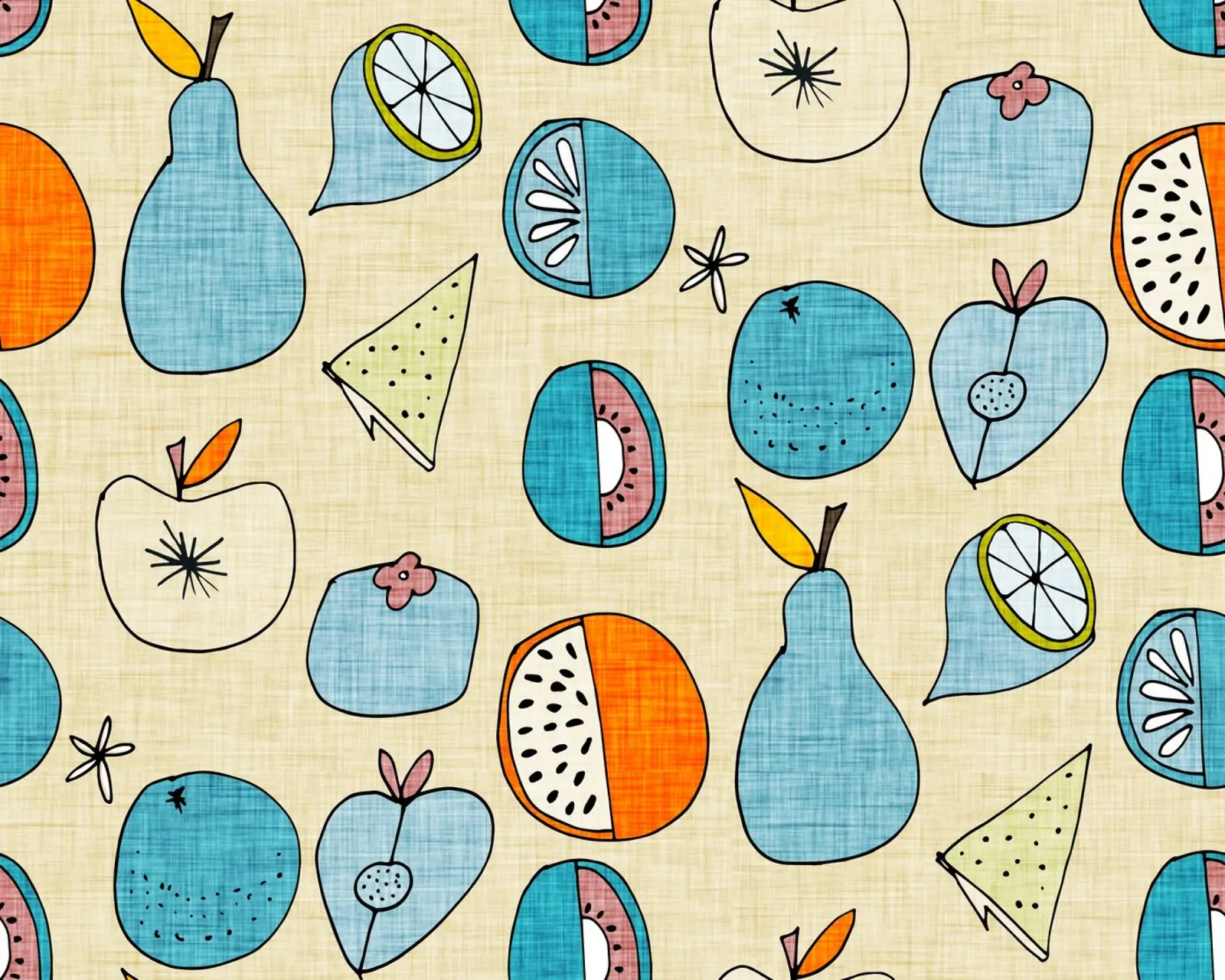 Pop Fruit Mod Blue Orange pellicola backlit da susanacosta