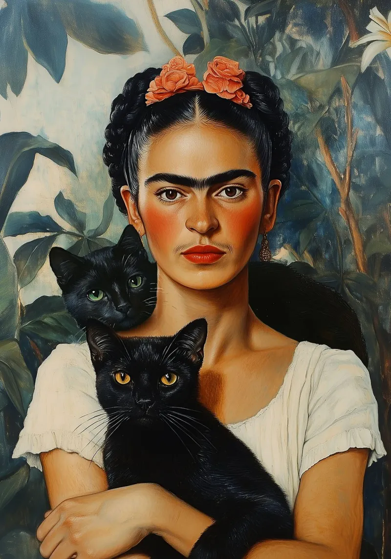 Frida and cats plexiglass da Dikhotomy