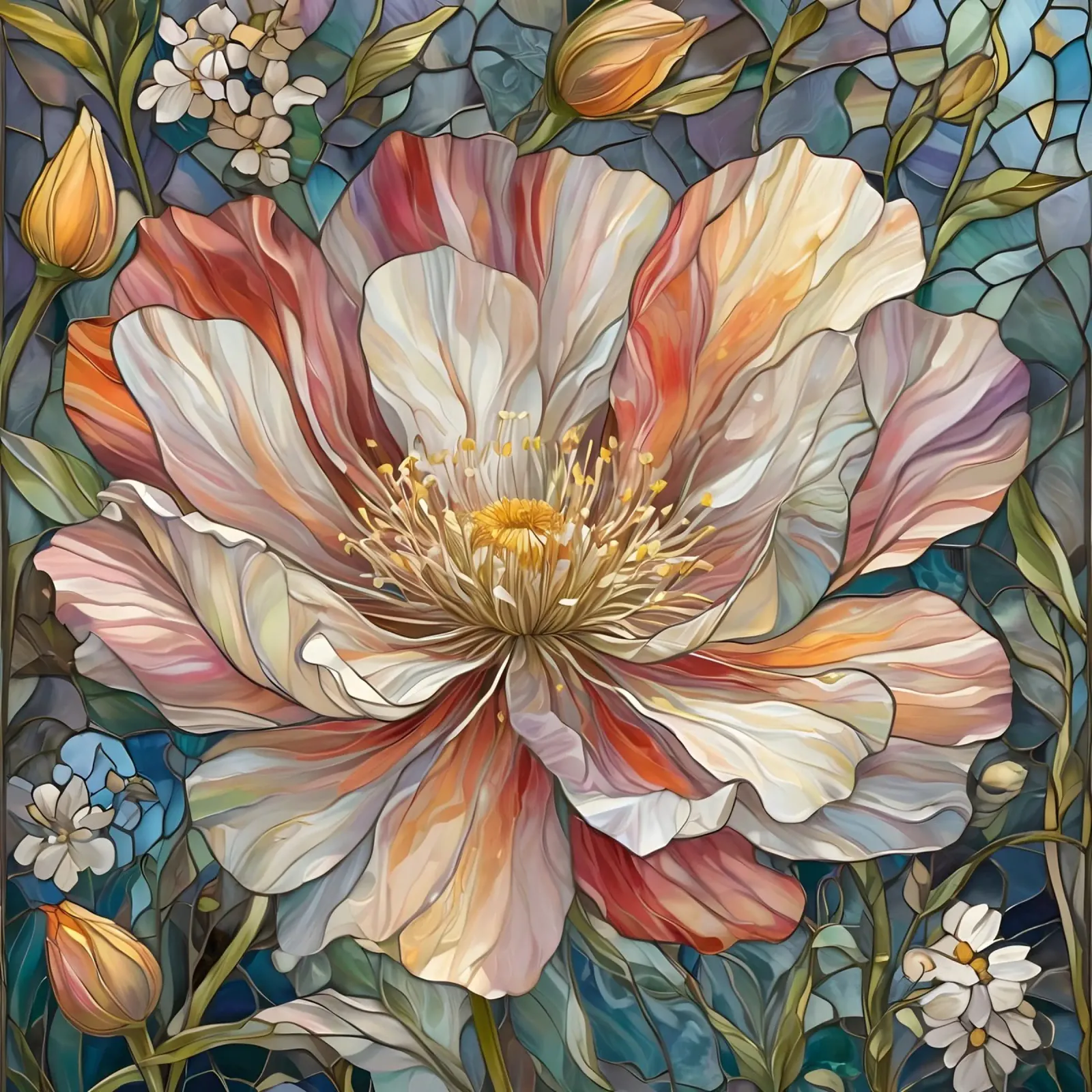 Passione peonia pellicola backlit da Artistic-shop