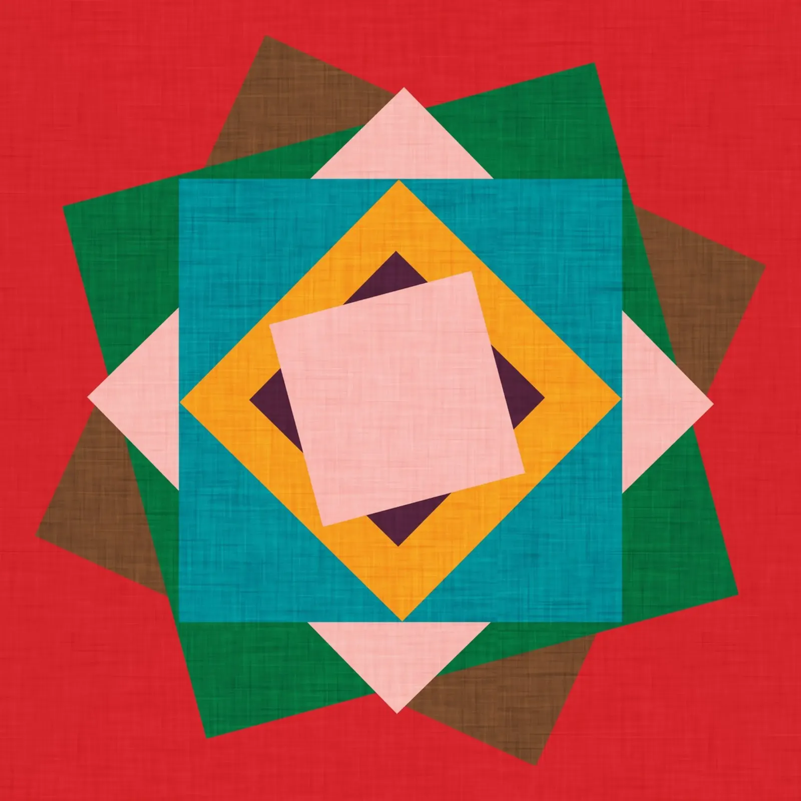Kilim Flower - Mid Century Modern backlit film by susanacosta