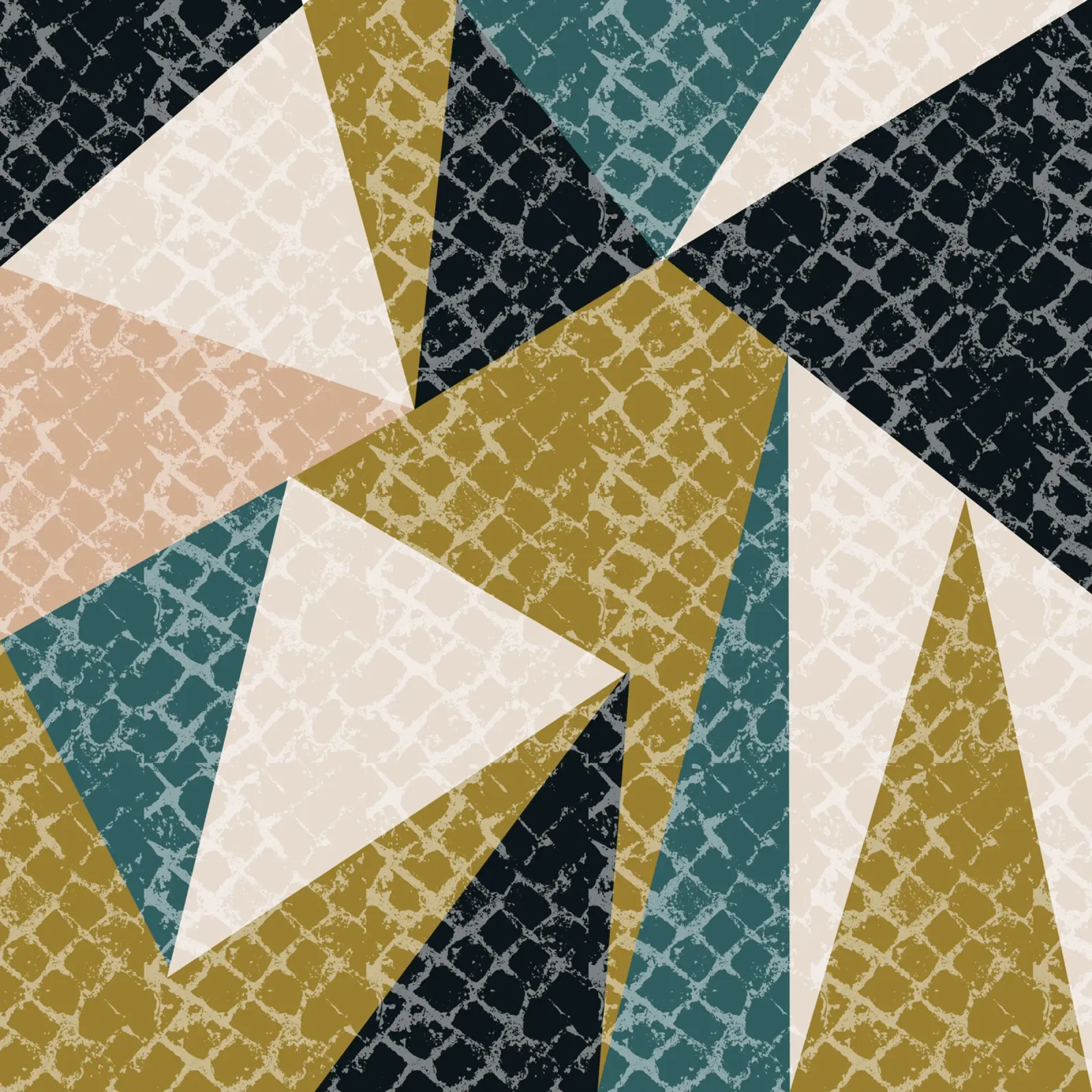 Faux-Textured Mid Mod Geo Olive plexiglass da susanacosta