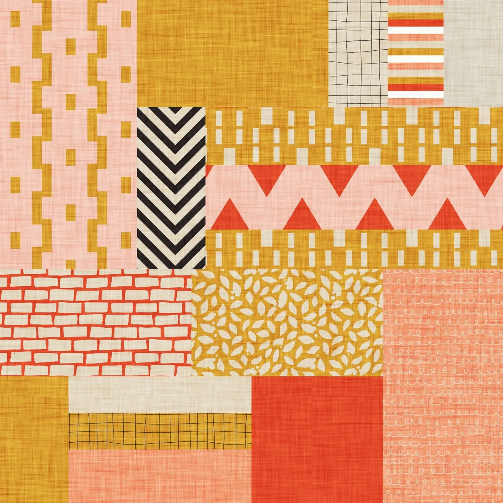 Faux-Textured Patchwork pellicola backlit da susanacosta