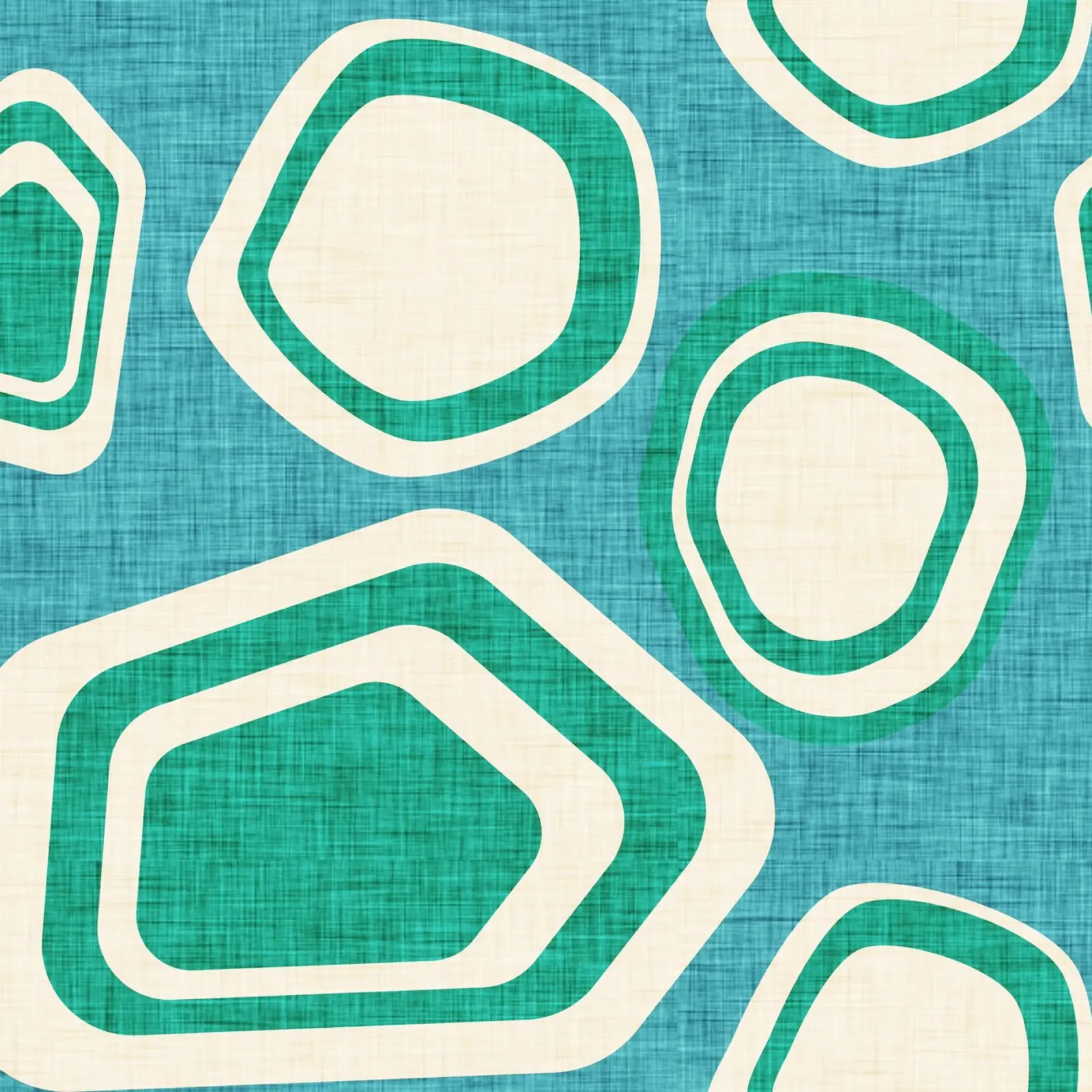 Day at the Lake Blue poster con telaio in plastica da susanacosta