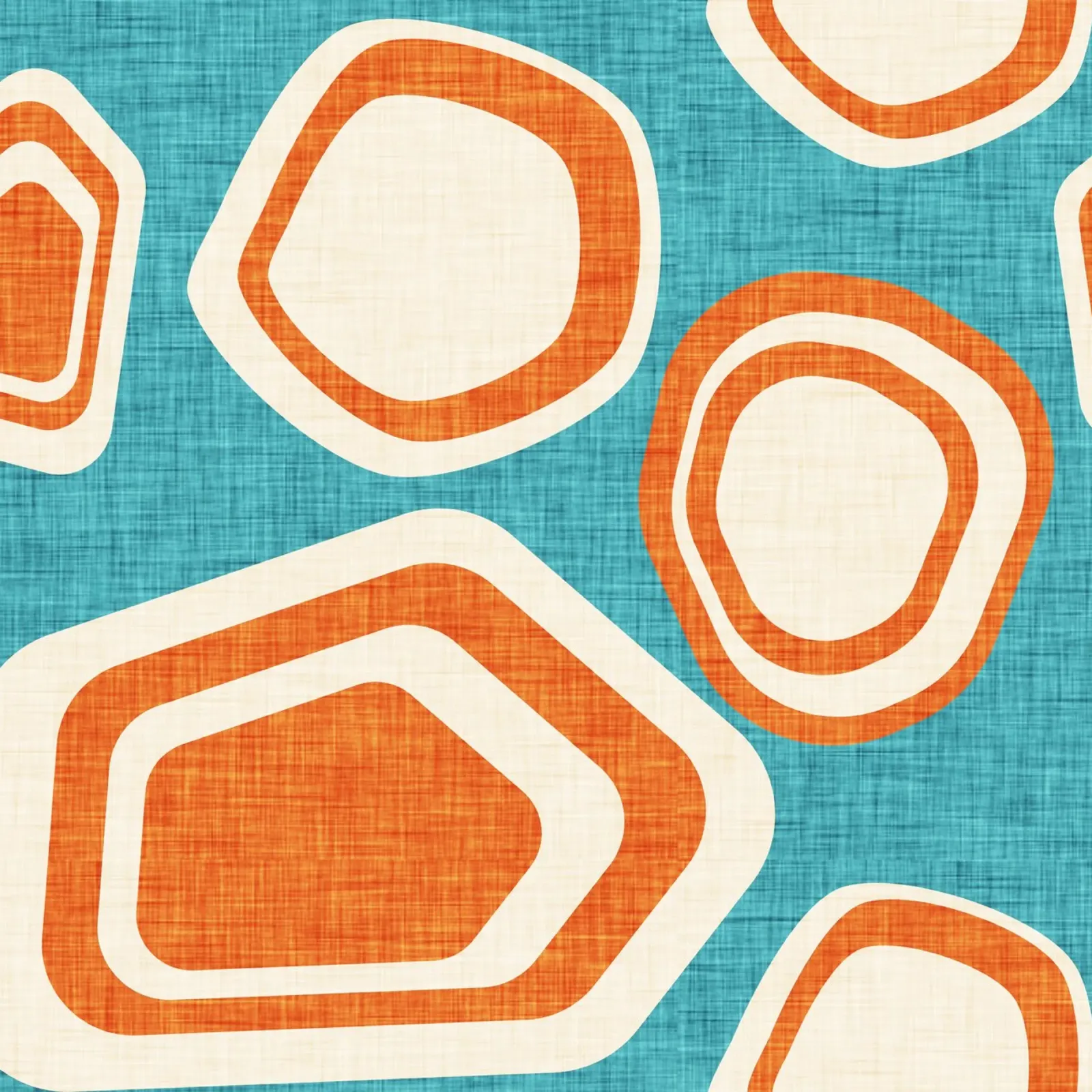 Day at the Lake Blue-Orange poster by susanacosta