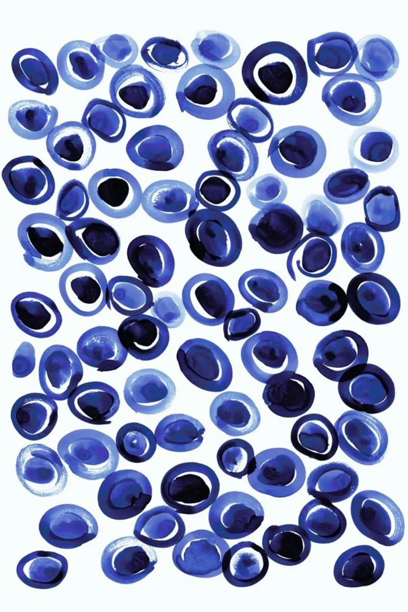 Blue Pebble pellicola backlit da Amy Sia