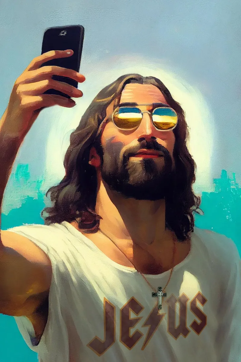 I Am Jesus Backlit Folie von Dikhotomy