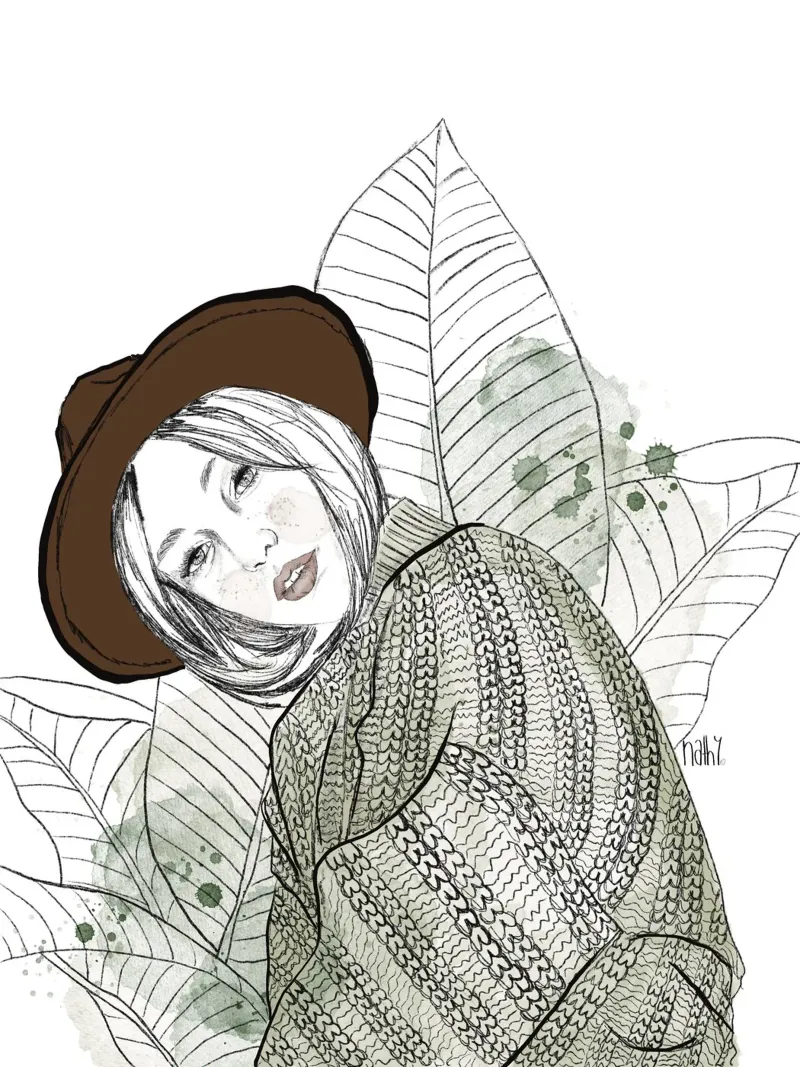 she got the look carta hahnemühle da Nathys_illustration