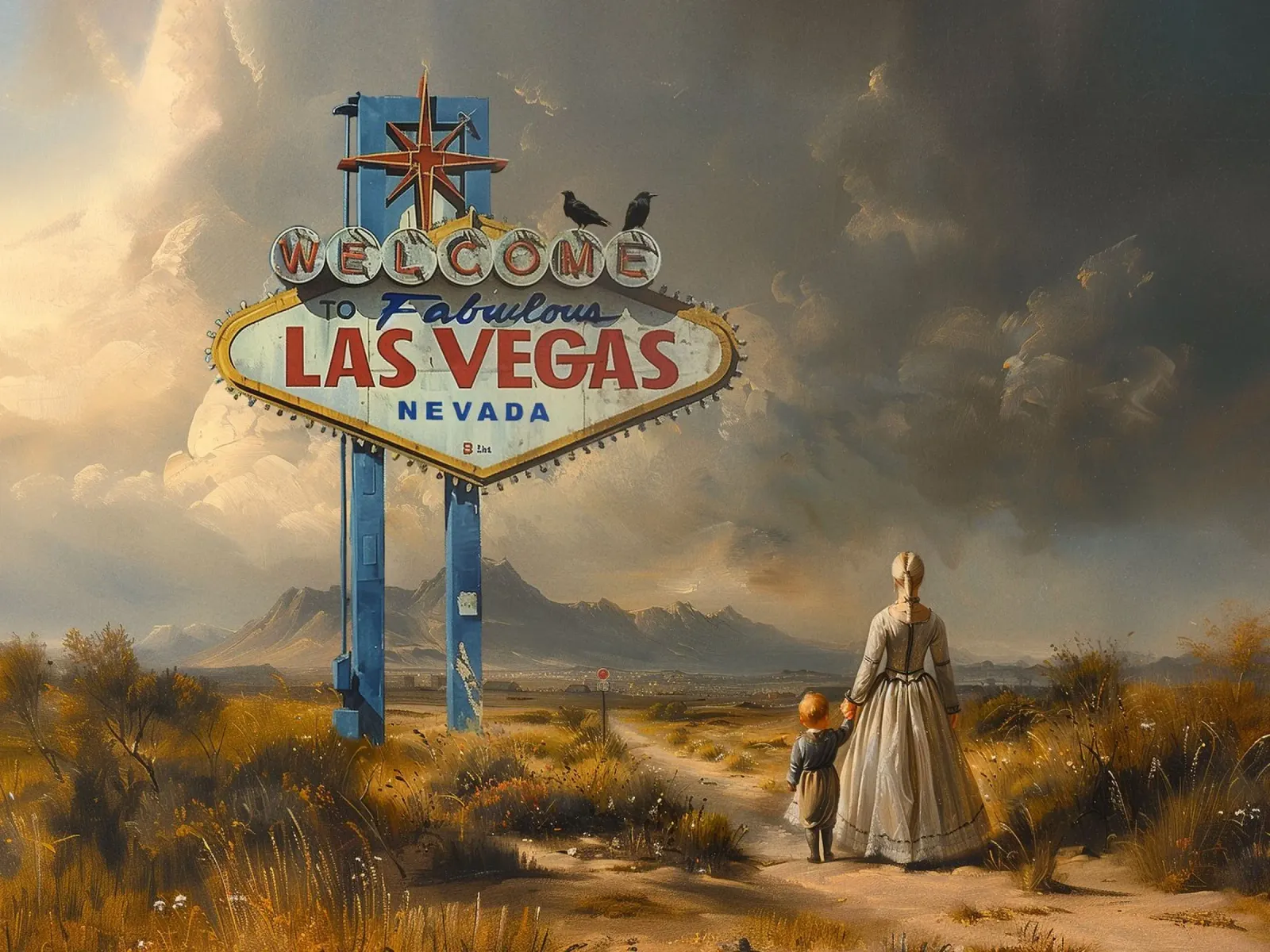 Lost in Vegas alluminio dibond da Dikhotomy