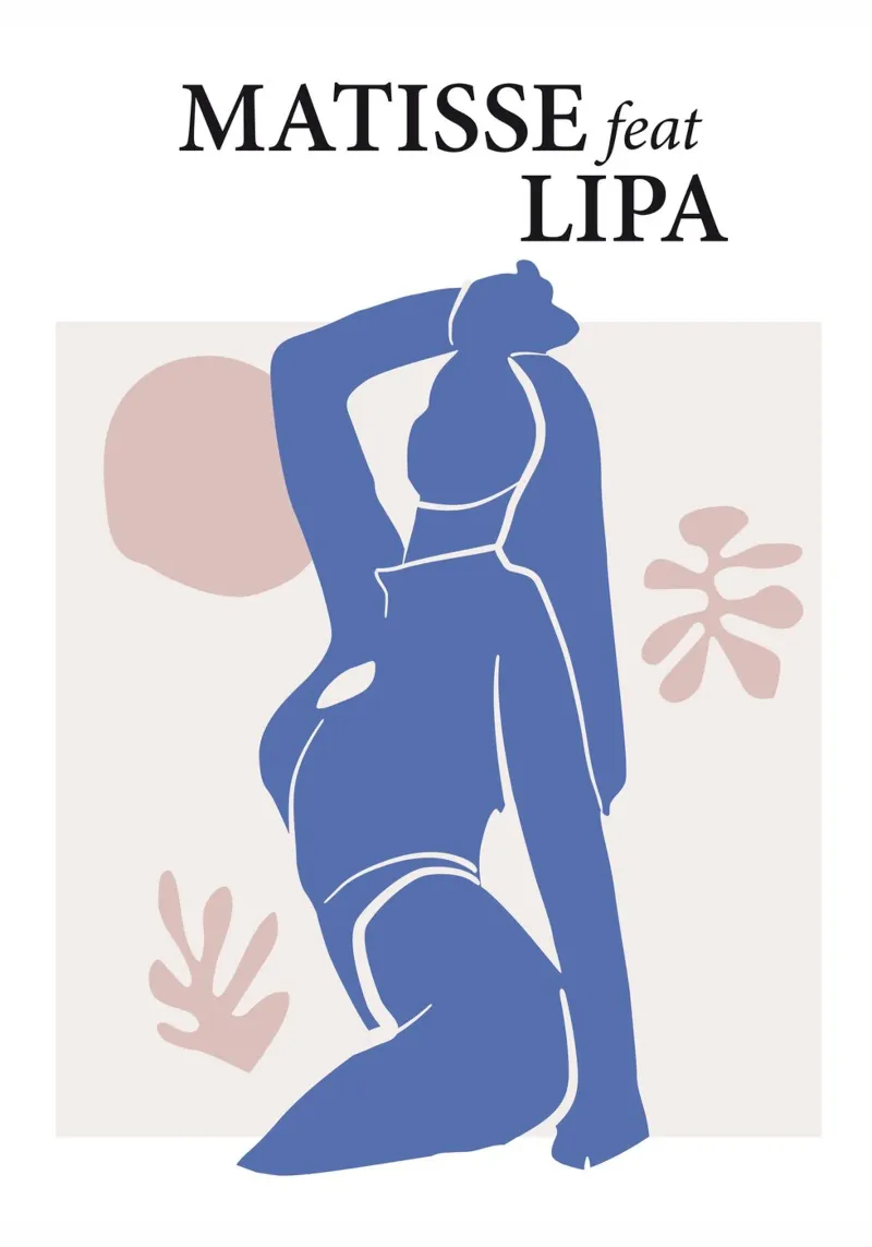 Matisse feat Lipa poster con telaio in legno da Dikhotomy