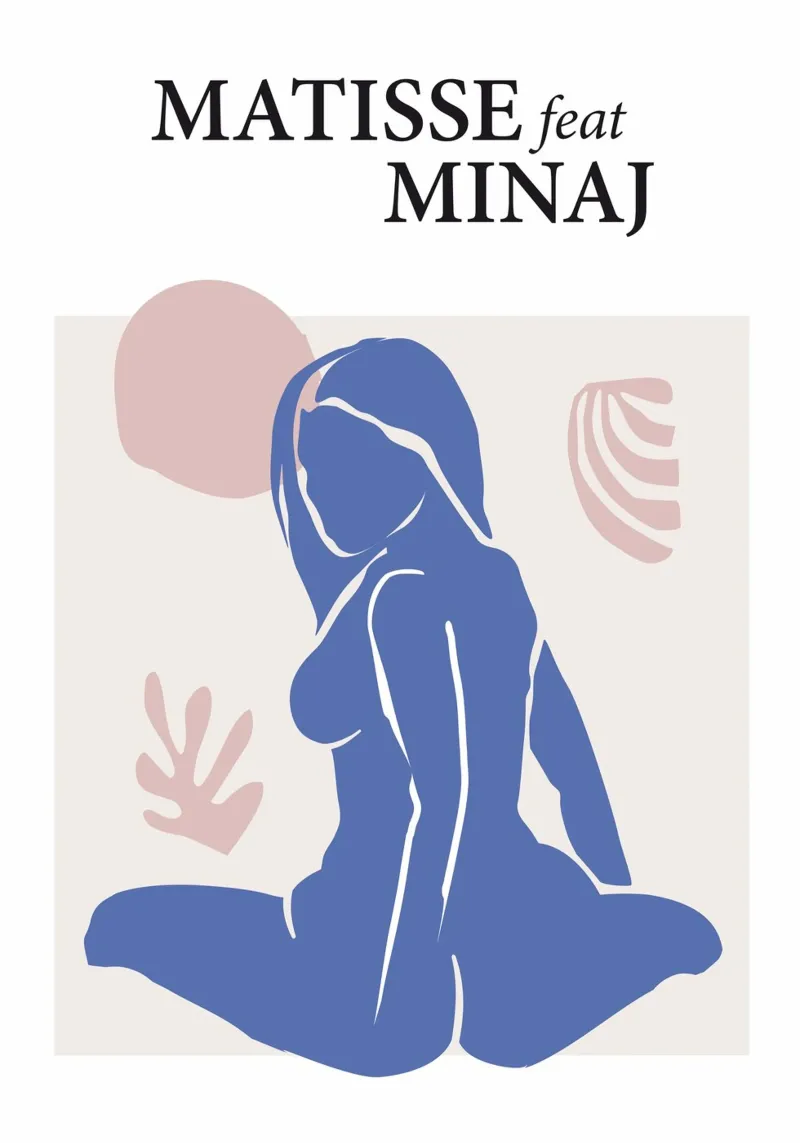 Matisse feat Minaj poster con telaio in plastica da Dikhotomy
