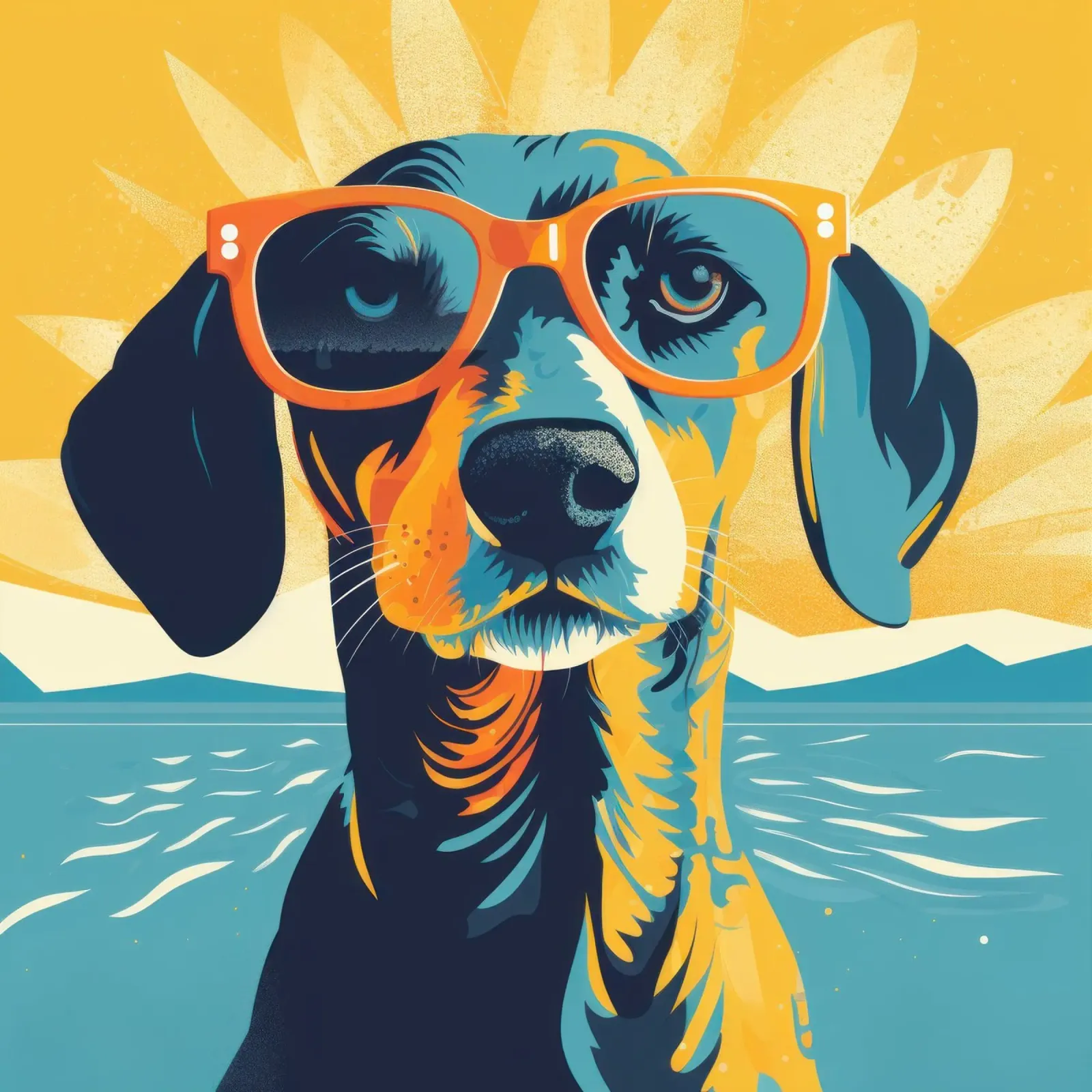 Summer Surf carta hahnemühle da Artsy Bessy