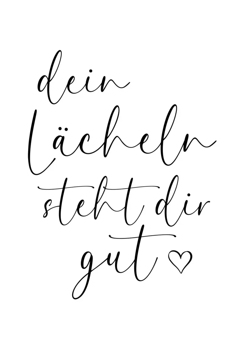 Dein Lächeln steht dir gut pellicola backlit da BAINAI
