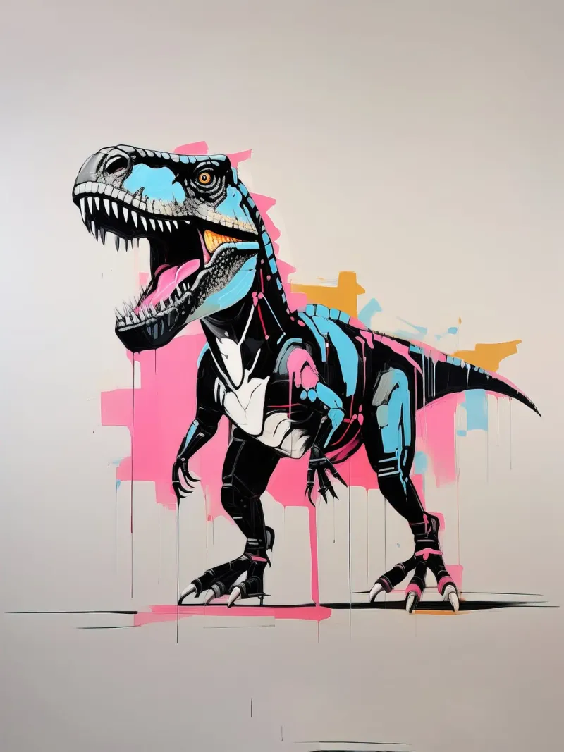 Dinosauro ad acquerello pellicola backlit da 🎁 ARTVI-SHOP